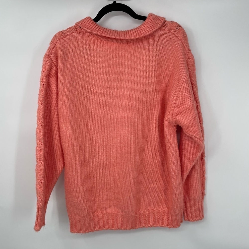 Venus Coral Thick Fuzzy Sweater - Picture 7 of 10